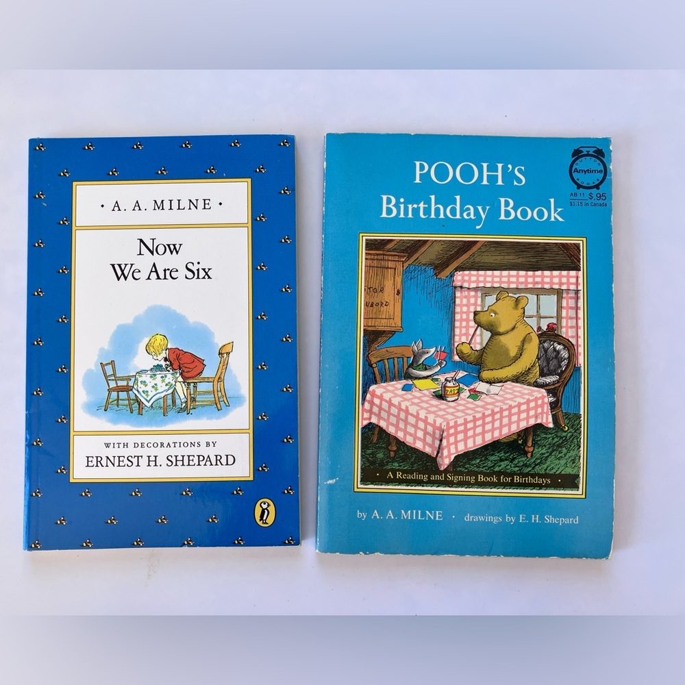 A.A. Milne Winnie-the-Pooh Books Lot of 2 Vintage Paperbacks